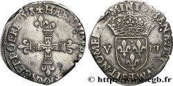 HENRI III Huitième d&nbsp;écu, croix de face 1578 Nantes