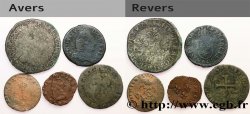LOTES Lot de cinq monnaies royales n.d. Ateliers divers