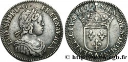 LOUIS XIV  THE SUN KING  Douzième d écu à la mèche courte 1644 Paris, Monnaie de Matignon