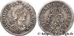 LOUIS XIV  THE SUN KING  Quatre sols aux deux L 1691 Rennes SS
