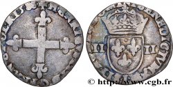 HENRI III Quart d écu, croix de face 1588 Bayonne