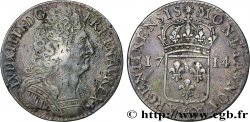 LOUIS XIV  THE SUN KING  Quarante-huit sols pour l’Alsace 1714 Paris XF