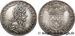 LOUIS XIII LE JUSTE Demi-écu, buste drapé et cuirassé (2e buste de Jean Warin) 1643 Paris, Monnaie de Matignon