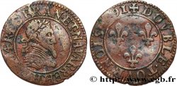 HENRI IV LE GRAND Double tournois, 2e type de Châlons-sur-Marne 1591 Châlons-en-Champagne