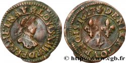 LOUIS XIII  Denier tournois, type 3 1617 Lyon