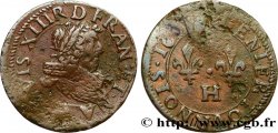 LOUIS XIII  Denier tournois 163[1 ou 2] La Rochelle