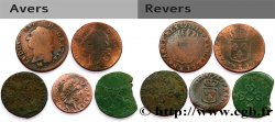 LOTES Lot de cinq monnaies royales et révolutionnaires n.d. Ateliers divers