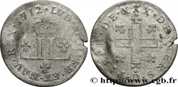 LOUIS XIV LE GRAND OU LE ROI SOLEIL XXX deniers aux 2 L couronnées 1712 Lyon