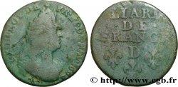 LOUIS XIV LE GRAND OU LE ROI SOLEIL Liard, 3e type, buste âgé 1694 Lyon