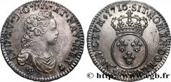 LOUIS XV DIT LE BIEN AIMÉ Demi-écu dit &nbsp;vertugadin&nbsp; 1716 Reims SPL