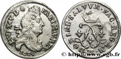 LOUIS XIV LE GRAND OU LE ROI SOLEIL Quatre sols aux deux L 1695 Besançon TTB