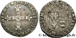 HENRY IV Quart d écu de Béarn 1609 Pau