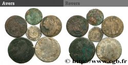 LOTTE Lot de six monnaies royales et révolutionnaires n.d. Ateliers divers