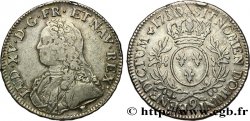 LOUIS XV DIT LE BIEN AIMÉ Écu aux branches d olivier, buste habillé 1730 Rennes TTB