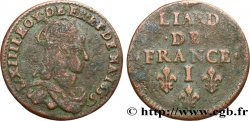 LOUIS XIV  THE SUN KING  Liard de cuivre, 2e type 1656 Limoges