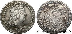 LOUIS XIV LE GRAND OU LE ROI SOLEIL Dixième d écu aux trois couronnes 1711 Amiens TTB