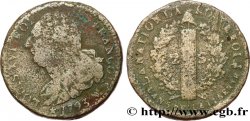 LOUIS XVI 2 sols dit &nbsp;au faisceau&nbsp;, type FRANÇOIS 1793 Marseille