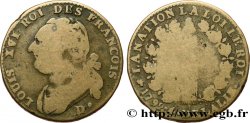LOUIS XVI (MONARQUE CONSTITUTIONNEL)  12 deniers dit &nbsp;au faisceau&nbsp;, type FRANCOIS 1792 Lyon