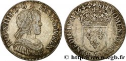 LOUIS XIV  THE SUN KING  Quart d’écu à la mèche courte 1644 Paris, Monnaie de Matignon