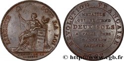 REVOLUTION COINAGE Monneron de 2 sols à la Liberté 1792 Birmingham, Soho