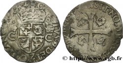 CHARLES IX Douzain du Dauphiné aux deux C couronnés 1574 Grenoble