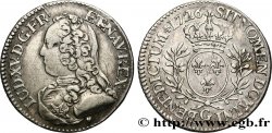 LOUIS XV DIT LE BIEN AIMÉ Cinquième d écu aux branches d olivier, buste habillé 1726 Poitiers TTB