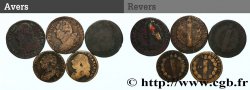 LOTS Lot de cinq monnaies de la Révolution française n.d. s.l.