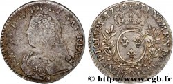 LOUIS XV  THE WELL-BELOVED  Dixième d’écu aux branches d’olivier, buste habillé 1729 Poitiers q.BB/q.SPL