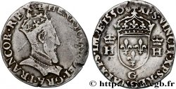 HENRI II Teston à la tête couronnée 1550 Poitiers TTB/TTB+