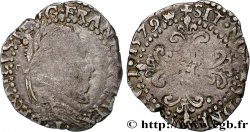 HENRY III Quart de franc au col plat 1579 Limoges q.BB