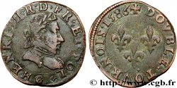 HENRY III Double tournois, type de Poitiers 1586 Poitiers BB