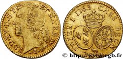 LOUIS XV DIT LE BIEN AIMÉ Louis d’or aux écus ovales, tête ceinte d’un bandeau 1763 Pau
