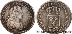 LOUIS XV DIT LE BIEN AIMÉ Tiers d écu de France au portrait du petit Louis 1720 Lyon TB+