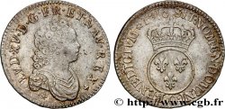 LOUIS XV DIT LE BIEN AIMÉ Demi-écu dit  vertugadin  1716 Riom TTB+