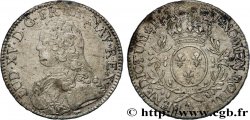 LOUIS XV  THE WELL-BELOVED  Écu aux branches d olivier, buste habillé 1726 Paris MBC