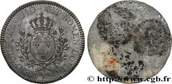 LOUIS XV DIT LE BIEN AIMÉ Tirage en étain du revers de l’écu dit  au bandeau  1740 Bordeaux SUP