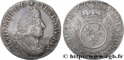 LOUIS XIV LE GRAND OU LE ROI SOLEIL Quart d écu aux palmes 1695 Metz TTB/TTB+