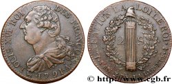 LOUIS XVI (MONARQUE CONSTITUTIONNEL)  2 sols dit  au faisceau , type FRANÇOIS 1791 Paris SUP