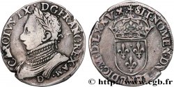 HENRY III. COINAGE AT THE NAME OF CHARLES IX Teston, 11e type 1575 Lyon