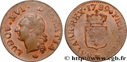 LOUIS XVI Liard dit  à l écu  1789 Toulouse