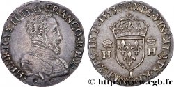 HENRY II Teston à la tête nue, 1er type 1553 Limoges XF/AU