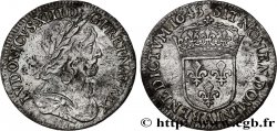 LOUIS XIII  Quart d écu d argent, 3e type, 2e poinçon de Warin 1643 Paris, Monnaie du Louvre