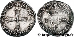 HENRY III Quart d&nbsp;écu, croix de face 1578 Nantes