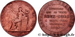 REVOLUTION COINAGE Monneron de 2 sols à la Liberté 1792 Birmingham, Soho