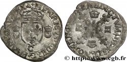HENRI II Douzain aux croissants 1550 Saint-Lô TB+