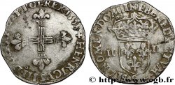 HENRI III Quart d&nbsp;écu, croix de face 1578 Rennes