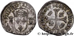 HENRY IV Douzain aux deux H couronnées, 9e type 1593 Clermont-Ferrand
