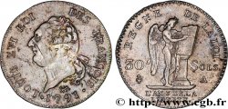 LOUIS XVI 30 sols dit  au génie , type FRANÇOIS 1791 Paris