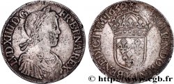 LOUIS XIV  THE SUN KING  Écu, portrait à la mèche longue 1652 Bordeaux