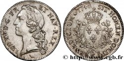 LOUIS XV  THE WELL-BELOVED  Écu aux branches d’olivier, tête ceinte d’un bandeau 1746 Bourges